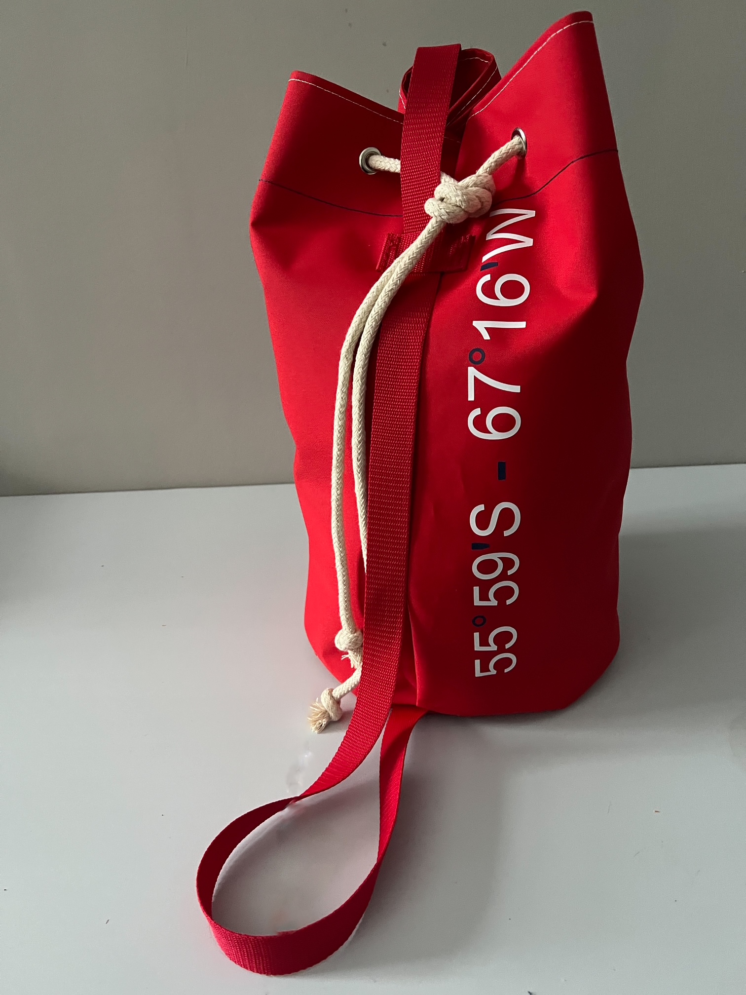 Worek żeglarski MIDI czerwony - obrazek 5